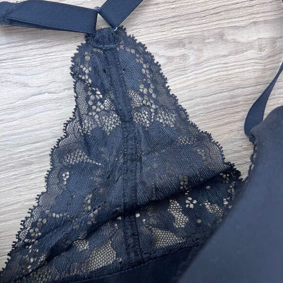 Victoria’s Secret Body by Victoria Lined Demi Front-Close Lace Racerback Bra 34D - Picture 4 of 10